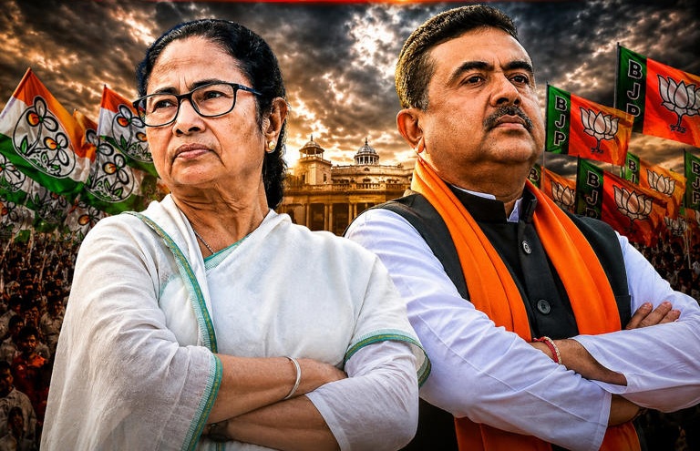 পশ্চিমবঙ্গের নির্বাচনে কে এগিয়ে